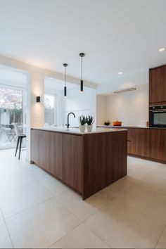 the kitchen is clean and ready for us to use in its new owner's home