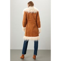 Brown faux suede (90% Polyester, 10% Spandex; Faux Fur: 100% Polyester). Shearling. Long sleeves. Collar. Front button fly closure. 37" from shoulder to hemline. Imported. Rent The Runway, Closet Designs, Blank Nyc, Suede Jacket, Faux Suede, Faux Fur, Long Sleeves, Spandex, Collar