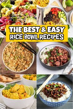 the best and easy rice bowl recipes