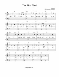 the first noel sheet music for choir