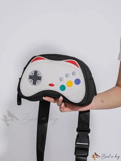 Bird in Bag - Creative Gaming Controller Shaped Casual Waist Bag, Chest Bag School Zipper Pouch Crossbody Bag, School Crossbody Bag With Zipper Pouch, Zipper Pouch Crossbody Bag For School, Crossbody School Bag With Zipper Pouch, Portable Handheld Satchel For School, School Satchel Bag With Zipper Pouch, Gaming Controller, Graphic Style, Novelty Bags