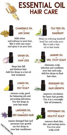 Essential Oil Hair Growth, Oils For Hair, Benefits Of Essential Oils, Hair Growing Tips, Essential Oils For Hair, Homemade Hair Products, Diy Hair Care, Hair Remedies, Hair Thickening