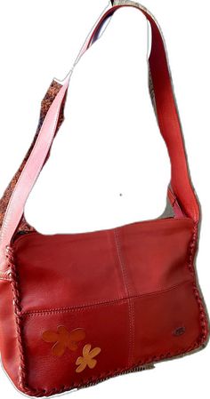 Messenger Purse, Leather Messenger, Deep Red, Red Leather, Leather Shoulder Bag, Purse, Shoulder Bag, Collage, Red