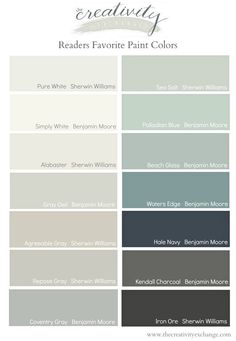 the best paint colors to use in your home for interior design and decorating projects