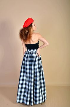 "This beautiful 80s black and white checkered skirt is made out of high quality soft cotton fabric. It is high waisted and has a separate 2,5m (8ft) long belt, made of the same fabric as the skirt and a hidden zipper on the side. You can tie the belt into a bowtie or however else you want. Pockets can be sewn in if you want to. Perfect for any day, that is special to you. Care: hand wash and hang dry Available Size: XS, S, M, L, XL, 2XL, 3XL, 4XL, 5XL, 6XL, 7XL, 8XL The model wears size M - 5,7' Plaid Cotton Lined Skirt Bottoms, Plaid Cotton Skirted Bottoms, Plaid Cotton Long Skirt, Plaid Long Cotton Skirt, Long Plaid Cotton Skirt, Fitted Cotton Plaid Skirt, Chic Long Plaid Skirt, Plaid Cotton Flared Skirt, Cotton Plaid Flared Skirt