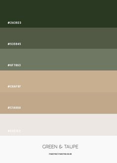 green and taupe are the most popular colors