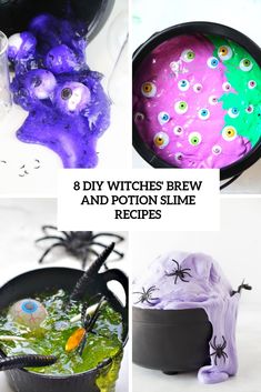 8 diy witches brew and potties slime recipes for halloween or any time of the year