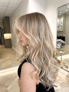 #hairinspo #blondehaircolor #blondehaircolor #balayagehairblonde #haircut #haircolor #oldmoneyblonde Ash Blonde Hair Balayage, Baby Blonde Hair, Baby Blonde, Blonde Hair With Roots, Perfect Hair Color, Brunette Hair With Highlights