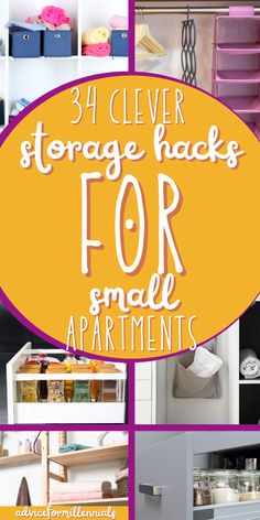 34 Clever Storage Hacks for Small Apartments Small Apartment Ideas Space Saving, Small Space Living Hacks, Footrest Ottoman, Small Apartment Hacks, Space Saving Apartment