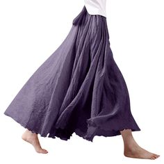 PRICES MAY VARY. Size Advise: Elastic Waist:11.5"(Laying Flat)~30.5"(After Stretch); Skirt Length: About 35.4"; Better for Height/Weight around 5'4"-5'9"/125 lbs Person. (Please check our size suggestion before purchase, ONE SIZE NOT FITS ALL.) Vintage Bohemian Style, Solid Color, Pleated, Multi-Color Meet Your Different Occasion Needs, Elastic Waistband, Double Layers(The Inner Layer Is Only Knee-Length), Breathable and Comfortable Material, A line Style, Mopping Floor Length with Big Hem, Femi Goth Costume, Long Maxi Skirt, Vintage Bohemian Style, Maxi Skirt Dress, Pleated Maxi Skirt, Skirt For Women, Bohemian Beach, Long Maxi Skirts, Skirt Fits