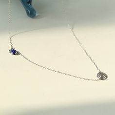 Elevate your style with the mesmerizing beauty of our pea lapis lazuli necklace in 925 silver. This exquisite piece of jewelry blends the elegance of 925 sterling silver with the rich, deep tones of lapis lazuli to create a stunning accessory that exudes sophistication and charm. Main features: 925 Sterling Silver: Our necklaces are made from high quality 925 sterling silver for durable construction and beautiful luster. The sterling silver setting adds a touch of luxury and elegance to the desi Lapis Necklace, Mesmerizing Beauty, Lapis Lazuli Necklace, Gemstone Pendants, Lapis Lazuli Gemstone, Swarovski Pearls, Recycled Gold, Keep Jewelry, Smokey Quartz