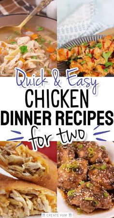 quick and easy chicken dinner recipes for two