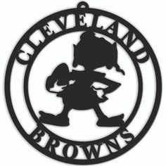 Cleveland Browns Sign Door Hanger 16 Inch Fan Cave, Black Pvc, The Hollow, Los Angeles Angels, Wall Door, Hollow Design, Olive Green Color, Cleveland Browns, The Elf