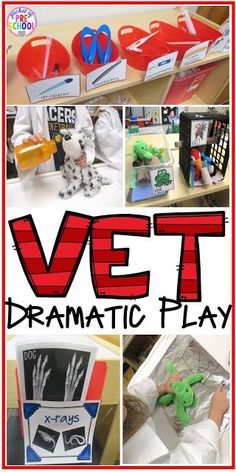 the vet dramatic play is an engaging activity for students to practice their writing and spelling skills