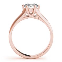 A 0.5 - 4.0 ct. round shape stone can be set with this ring.This ring can be customized for other stone sizes or shapes. Please contact us for assistance. Timeless Diamond Ring With Round Stone, 14k Gold Halo Ring With Prong Setting, Timeless Diamond Ring With Diamond Cut, Rose Gold Ring With Tension Setting, Timeless Rose Gold Diamond Ring With Tension Setting, Timeless Solitaire Round Cut Ring, Timeless Round Cluster Ring With Diamond Cut, Refined Diamond Ring With Center Stone, Classic 14k Gold Diamond Ring With Round Stone