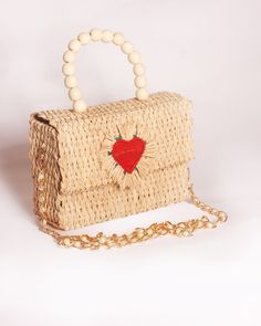 Stylish bag. Handwoven by Colombian Artisan Women from our social impact project OCHABE. - Ethically sourced Dimensions: Long: 8.0" Height: 10" Width: 2.5" Include versatile straps! Short straps: 4"x4" Long Straps: 47.24" Weight: 0.1 lb Shipping: 7-9 business days Heart-shaped Summer Bag For Everyday Use, Trendy Summer Satchel Gift, Summer Shoulder Bag With Detachable Handle As Gift, Trendy Summer Satchel As Gift, Top Handle Shoulder Bag For Summer Gift, Trendy Summer Satchel For Gift, Casual Heart-shaped Shoulder Bag For Gift, Casual Heart-shaped Shoulder Bag As Gift, Trendy Straw Shoulder Bag As Gift