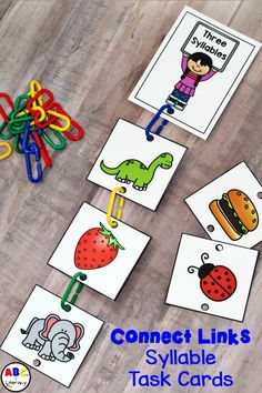 connect links with pictures to help students learn how to read and write the word's