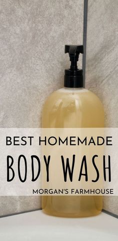 Natural Homemade Body Wash, Organic Body Wash Recipe, Body Wash Diy Homemade, Body Soap Diy Homemade, How To Make Body Wash At Home, Body Wash Diy, Coconut Oil Body Wash, Homemade Body Wash Recipe, Body Wash Recipe