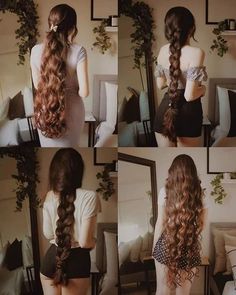 A Hairstyle, Hair Inspiration Long, Rapunzel Hair, Hair Tutorials Easy, Haircuts Straight Hair, Braided Hair, Long Hair Women, Beautiful Long Hair, Prom Night