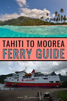 the tahiti to moorea ferry guide