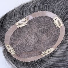 100% Real Human Hair Mix Grey Salt and Pepper Hair ColorPremier Quality Human Hair Mono Base with 100% Invisible Knots Like Hair Grows from ScalpSilky Straight HairTransparent Fine MonoHair Density 120% - 180% Grey Hair Topper, Pepper Hair, Forehead Hair, Human Hair Toppers, Female Pattern Baldness, Human Hair Pieces, Salt And Pepper Hair, Pepper Color, Hair Topper