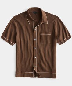 Polo Shirt Outfits, Classy Outfits Men, Arm Cuffs, Leading Men, Todd Snyder, Saddle Brown, The Sixties, Style Upgrade, Polo Sweater