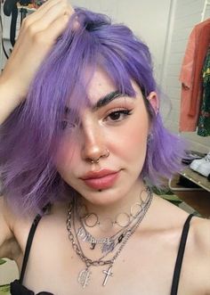 Short Lilac Hair, Pastel Purple Hair, Light Purple Hair, Lilac Hair, Lavender Hair, New Hairstyle, Dye My Hair, Hair Dye Colors