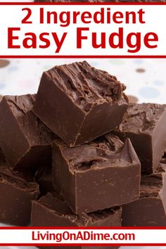 three ingredient chocolate fudge with text overlay that reads 3 ingredients mint chocolate fudge