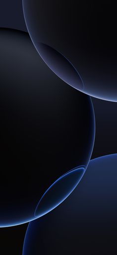 an abstract blue and black background with curved lines on the bottom right corner, as well as circles in the middle