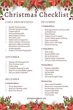 Christmas Preparation Checklist | Printable Planner For School By  Noelia Page Christmas Planning Checklist, Planner For School, Planning For Christmas, Christmas Planner Printables, Christmas Checklist, Christmas Tips, Holiday Checklist, Christmas To Do List, Christmas Shopping List