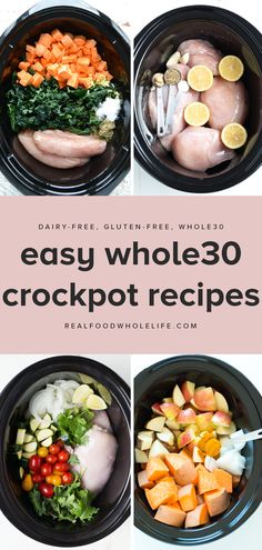 the instructions for how to make whole 30 crockpot recipes