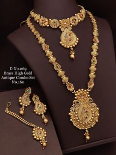 Description :- Indian Golden Necklace, Maang Tikka With Earrings Combo Set | Indian Choker Jewelry | Bridal Wedding Fashion Jewellery Stack Set Gift yourself a royal look with this perfectly crafted kundan necklace set from Manalisstudio. Crafted with high quality kundan stones and pearls, it is impressive in design. The green enamel artwork adds perfect texture to the design. Perfect for weddings and festivities, this antique necklace set should be put on with your favorite sari or lehenga. 100 Golden Set Jewellery Design, Golden Jewellery Design, Gold Jewels Design Set, Haram Sets Gold, Gold Haram Sets Indian Jewellery Design, Jewelry Design Necklace Gold Indian, Jewellery Set Bridal, Gold Necklace Set Antique, Indian Jewellery Design Gold Necklace Set Bridal Jewelry