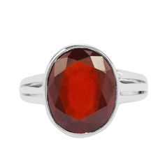 PRODUCT DESCRIPTION  Silver Purity : 925(Sterling Silver) Silver Weight (grams): 5g Approx. Gem Stone: Genuine Hessonite Garnet (Gomed) Ring Size: 7.5 /7.75 Please inquire for Ring Size Change, it may be chargeable. Embrace the power of Hessonite, known for its astrological significance in enhancing focus, creativity, and spirituality. Elevate your astrological journey with the mystic power of Hessonite in stunning sterling silver rings. Shop now for cosmic inspiration! Classic Sterling Silver Gemstone Ring, Classic Sterling Silver Polished Gemstones, Classic Sterling Silver Faceted Rings, Classic Faceted Gemstones For Anniversary, Faceted Sterling Silver Gemstones For Formal Occasions, Classic Faceted White Gold Ring, Hessonite Garnet, The Mystic, Gem Stone