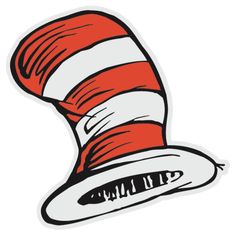 the cat in the hat sticker is shown