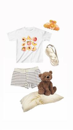 Playful Relaxed Fit Pajama Shorts For Sleepover, Outfit Layout Pajamas, Lazy One Pajamas, Coquette Lazy Outfits, Polyvore Outfits Pajamas, Pj Outfit, Luxury Baby Clothes, Pijamas Women, Lounge Outfits