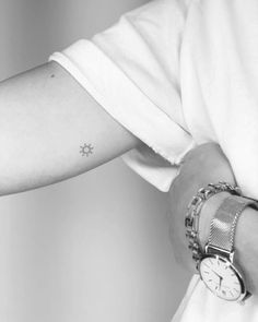 Minimalist Tattoos | Tattoofilter Small Minimalist Sun Tattoo, Minimalist Tattoos On Arm, Subtle Sun Tattoo, 3 Suns Tattoo, Mini Tats Sun, Small Arms Tattoos, Minimalist Sun Tattoo Simple, Small Tattoos Inside Arm, Minimalist Summer Tattoo