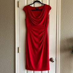 Beautiful, Rich Red Contrail Dress. Lauren Ralph Lauren. New Without Tags. Never Worn. Elegant Solid Color Dress For Holiday, Elegant Dresses For Holiday, Elegant Dress For Holiday, Red Cocktail, Red Cocktail Dress, Ralph Lauren Dresses, Size 8 Dress, Lauren Ralph Lauren, Cocktail Dress