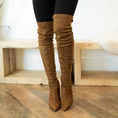 Over the Knee - Stretch Suede Knee Stretches, Gone For Good, Create Outfits, Blue Moon, Feeling Great, Over The Knee Boots, Over The Knee, Quality Clothing, The Knee