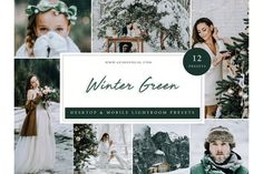 winter green lightroom presets