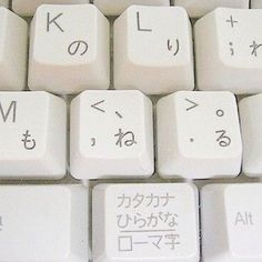 the keyboard has japanese characters on it