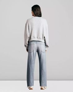 Buy the Miramar Wide Leg | rag & bone Pant Jeans, Paint Splatter, Wide Leg Denim, Oversized Sweatshirt, Cotton Pants, Denim Jean, Fashion Advice, Rag & Bone, Jeans Pants