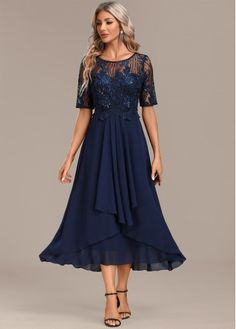 Color:Navy;Size:S;Size:M;Size:L;Size:XL;Size:XXL;Package Contents:1 X Dress;Occasion:Other;Style:Casual;