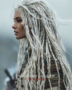 Dreads Girl, Beautiful Dreadlocks, Viking Hair, Hippie Hair, Dreadlock Styles, Dreads Styles, Synthetic Dreads, Dread Hairstyles, Trendy Short Hair