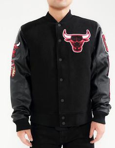 Top Seller for Vintage Chicago Bulls NBA Varsity Letterman Black Bomber Leather Men's Jacket, Mens Coats Jackets Black Varsity Leather Outerwear, Casual Black Leather Jacket For College, Classic Black Leather Varsity Jacket, Leather Urban Varsity Jacket For Streetwear, Urban Leather Varsity Jacket For Streetwear, Black Leather Sporty Varsity Jacket, Sporty Black Leather Varsity Jacket, Vintage Chicago Bulls, Men's Coats & Jackets