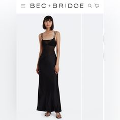 Lightly Worn Bec & Bridge Lindsey Cut Out Maxi Dress In Black. Bec And Bridge Moon Dance Dress, Bec And Bridge Camille Dress, Black Bec And Bridge Dress, Bec And Bridge Maxi Dress, Bec And Bridge Indi Maxi Dress, Bridge Dress, Cut Out Maxi Dress, Bec Bridge, Bec & Bridge