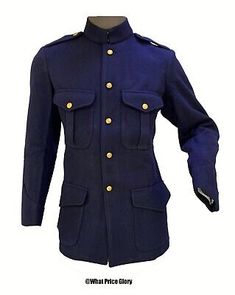 British Blue Wool Patrol Jacket  | eBay Classic Fitted Blue Pea Coat, Fitted Classic Blue Pea Coat, Fitted Blue Pea Coat With Lapel Collar, Blue Fitted Pea Coat With Lapel Collar, Fitted Navy Pea Coat With Pockets, Navy Fitted Single-breasted Outerwear, Fitted Navy Single-breasted Outerwear, Fitted Long Sleeve Peacoat With Buttons, Classic Blue Double-breasted Outerwear