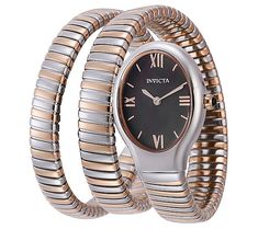 Embrace elegance with the women's Mayamar two-tone stainless wrap watch. Featuring precise quartz movement and a stunning black mother of pearl dial, this timepiece is both stylish and functional. The rosetone stainless steel and stainless steel band adds a touch of sophistication to any outfit. From Invicta. Stainless Steel Band, Wrap Watch, Quartz Movement, Mother Of Pearl, Time Piece, Two Tone, Jewelry Watches, Stainless Steel, Band