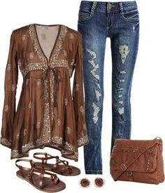 LOLO Moda: Stylish women outfits 2013 Look Hippie Chic, Mode Hippie, Mode Boho, Stylish Clothes For Women, Outfit Idea, Look Fashion, Stylish Women, Pretty Outfits, Amazing Things