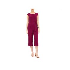 For a chic, put-together look, reach for this women's wide-leg jumpsuit by Nina Leonard. Plus, it has pockets! For a chic, put-together look, reach for this women's wide-leg jumpsuit by Nina Leonard. Plus, it has pockets!Finding the perfect fit and size for women's clothing requires basic measurements of your chest, waist, hips and inseam. Use this guide to learn more about sizing and everything Kohl's has to offer in women's fashion. Crewneck Sleeveless Side-tie sash 2 pockets Jersey constructi Elegant Wide Leg Jumpsuits And Rompers With Pockets, Chic Spring Jumpsuits And Rompers With Side Pockets, Chic Jumpsuits And Rompers With Side Pockets For Spring, Chic Workwear Jumpsuits And Rompers With Side Pockets, Elegant Solid Jumpsuits And Rompers With Pockets, Chic Jumpsuits And Rompers With Side Pockets, Chic Jumpsuits With Side Pockets, Elegant Overall Jumpsuits And Rompers With Pockets, Elegant Overalls Style Jumpsuits And Rompers With Pockets