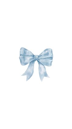 a blue bow on a white background